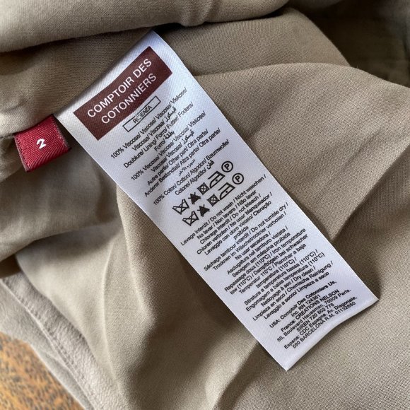 Comptoir Des Cotonniers 2 Dress Accents Cap Sleeve - Picture 9 of 10